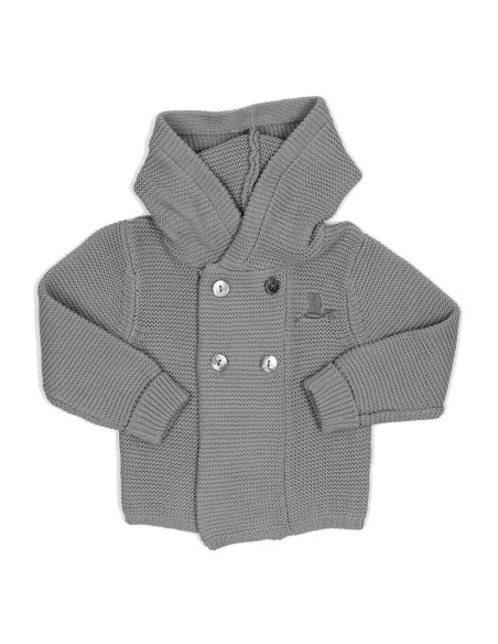 Chaqueta punto gris BebeDeParis