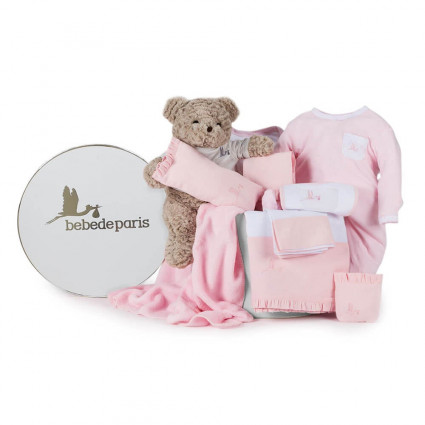 Canastas para recién nacidos, Elegantes canastas de regalo para bebes, BebeDeParis